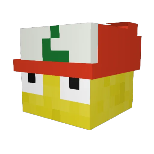 Cablanka Minecraft avatar head, 3D render