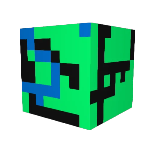 CableCraft24 Minecraft avatar head, 3D render