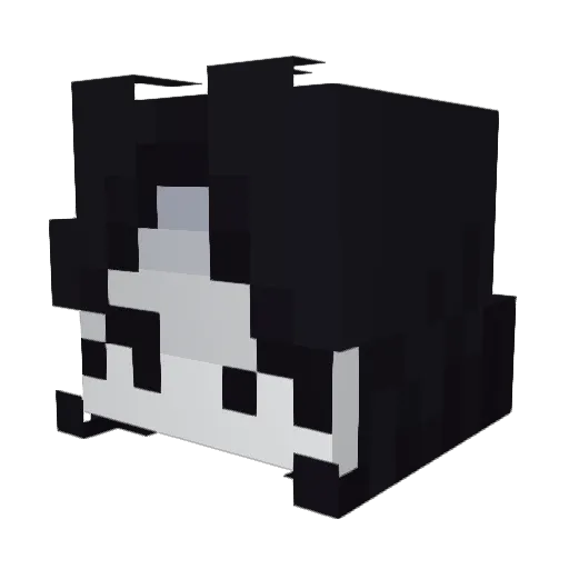 Cable_Kid Minecraft avatar head, 3D render