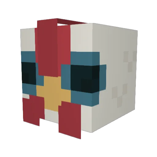 Cablet153 Minecraft avatar head, 3D render