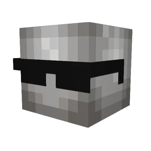 Caboshington Minecraft avatar head, 3D render