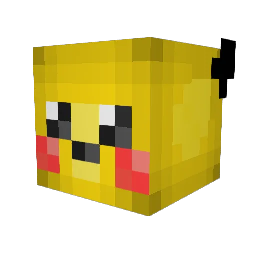 Cabozo Minecraft avatar head, 3D render