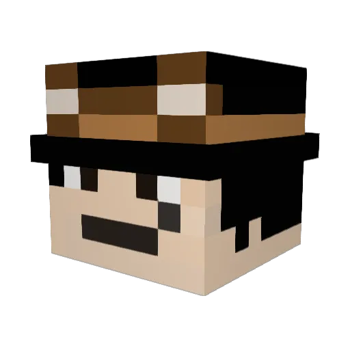 Cabrakhan Minecraft avatar head, 3D render