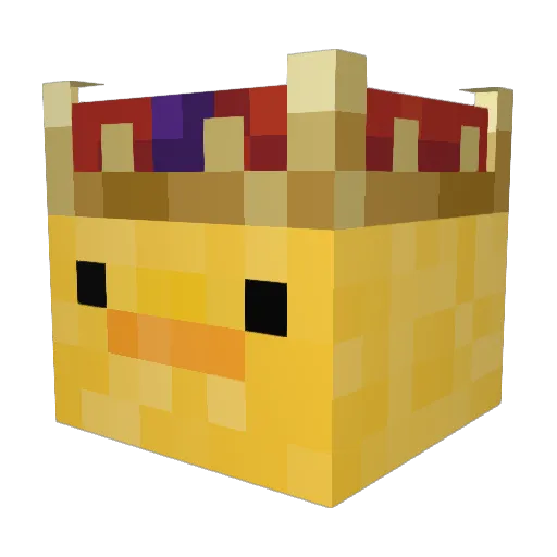 Cabrevon Minecraft avatar head, 3D render