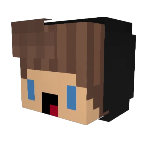 CabrielGA Minecraft avatar head, 3D render