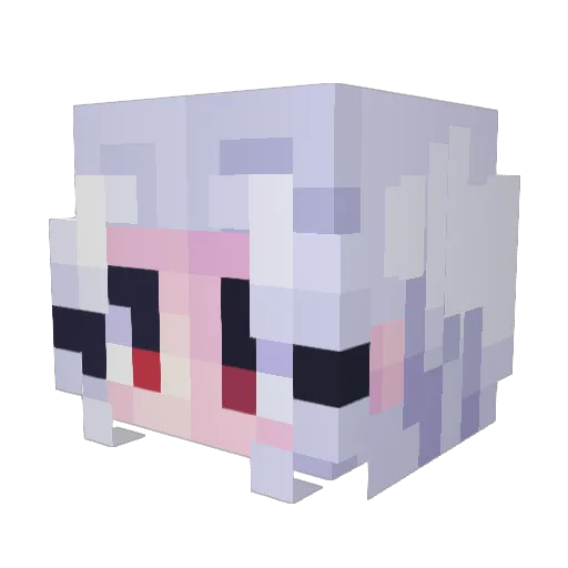 Caca1320 Minecraft avatar head, 3D render