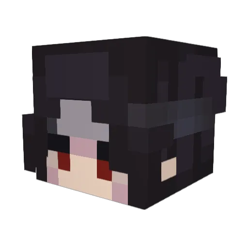 Cacacacaboi Minecraft avatar head, 3D render