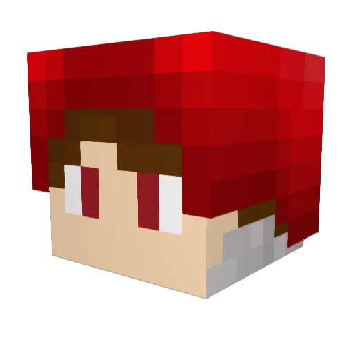 Cacamiel418 Minecraft avatar head, 3D render
