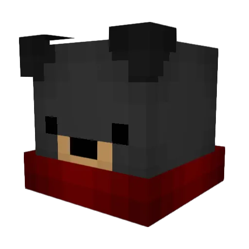 Cacao__ Minecraft avatar head, 3D render