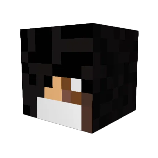 Cacavo_ Minecraft avatar head, 3D render