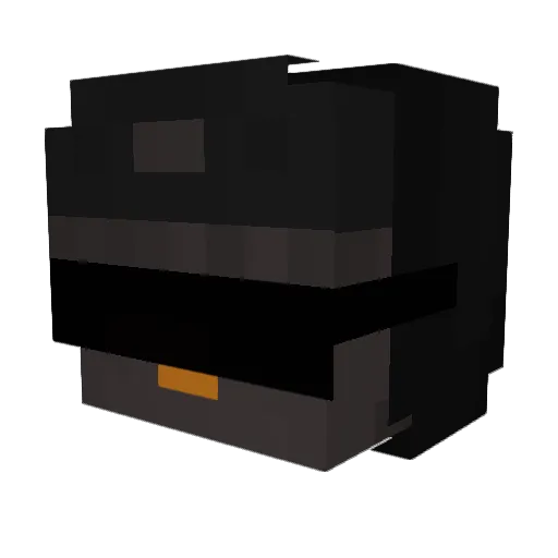 CaceTV Minecraft avatar head, 3D render