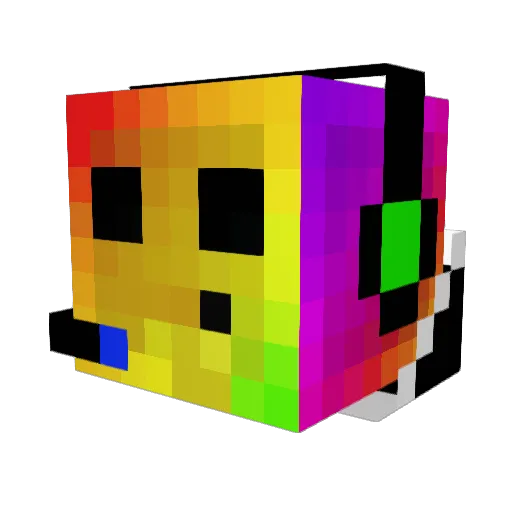 Cachekiller Minecraft avatar head, 3D render
