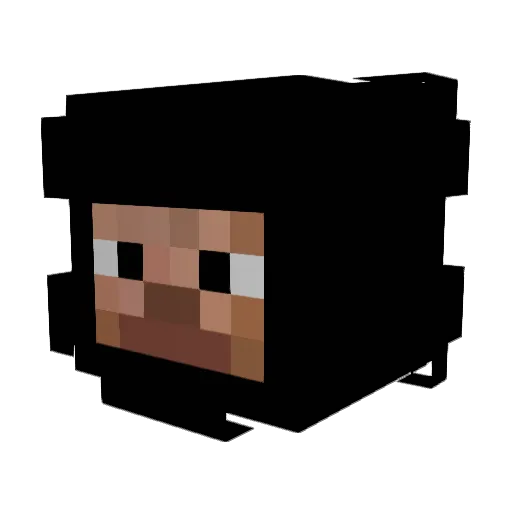 Cachitox12 Minecraft avatar head, 3D render
