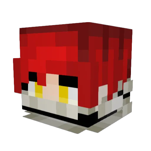 Cacicco Minecraft avatar head, 3D render