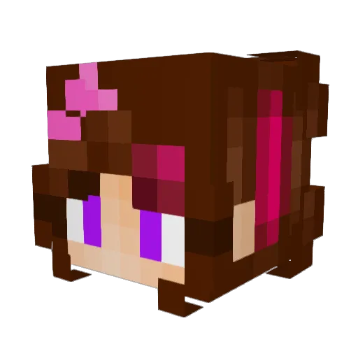 Cackling_Cinder Minecraft avatar head, 3D render