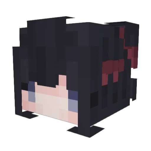 CacoReco Minecraft avatar head, 3D render