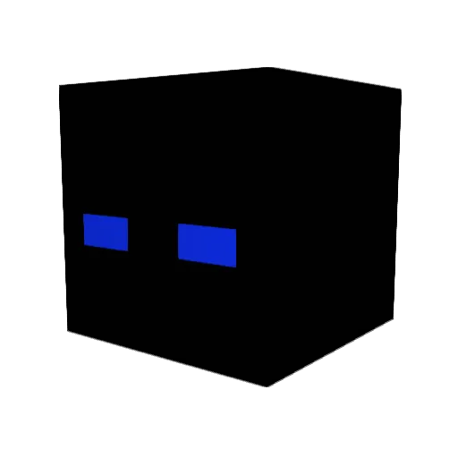 Caco_03 Minecraft avatar head, 3D render