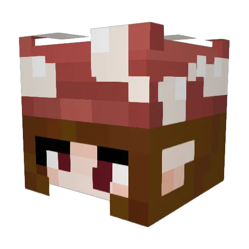 CactiCake Minecraft avatar head, 3D render