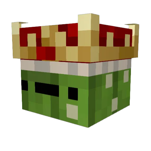 Cactid Minecraft avatar head, 3D render