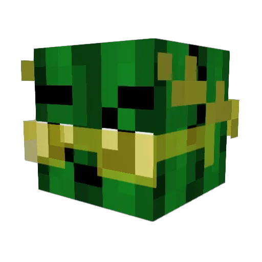 Cacto00o Minecraft avatar head, 3D render
