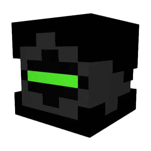 Cactopus Minecraft avatar head, 3D render