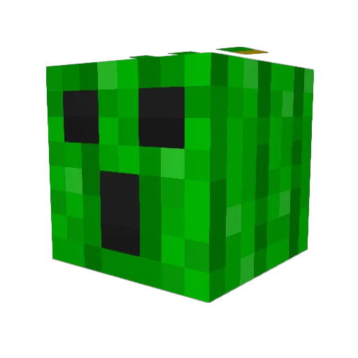 Cactuar200 Minecraft avatar head, 3D render