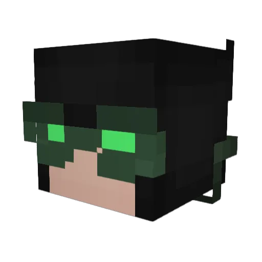 CactusBltch Minecraft avatar head, 3D render