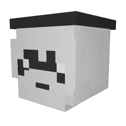 CactusBoys Minecraft avatar head, 3D render