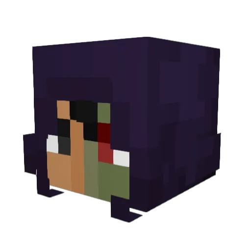 CactusCacti Minecraft avatar head, 3D render