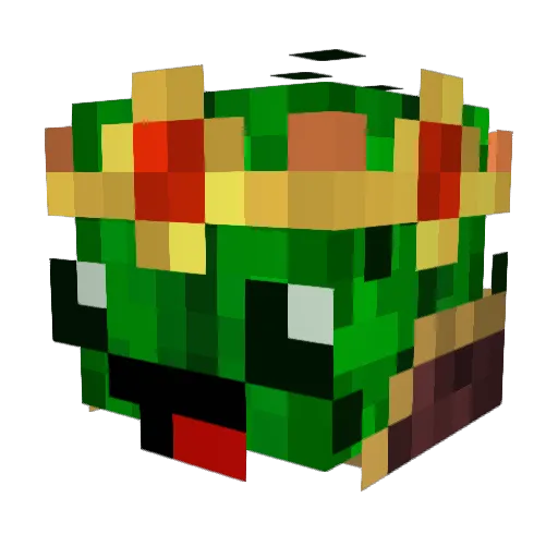 CactusComrade Minecraft avatar head, 3D render