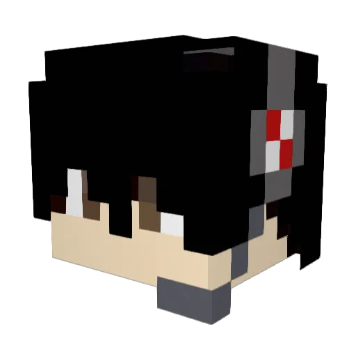 CactusGaming35 Minecraft avatar head, 3D render