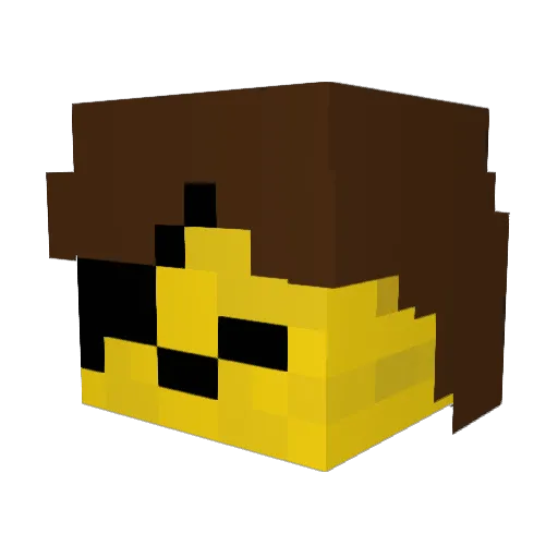 CactusMan_034 Minecraft avatar head, 3D render