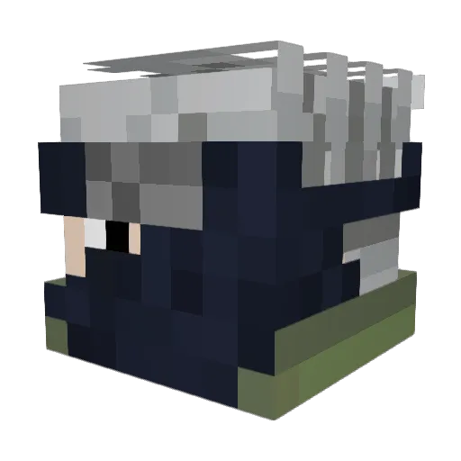 CactusNeck Minecraft avatar head, 3D render