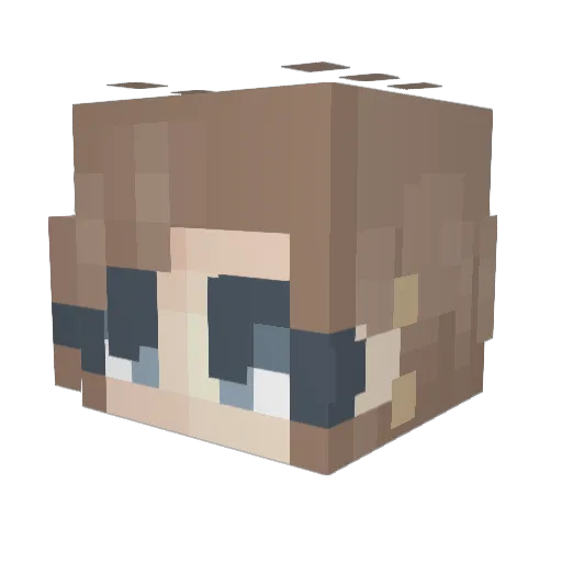 Cactus_Warrior1 Minecraft avatar head, 3D render
