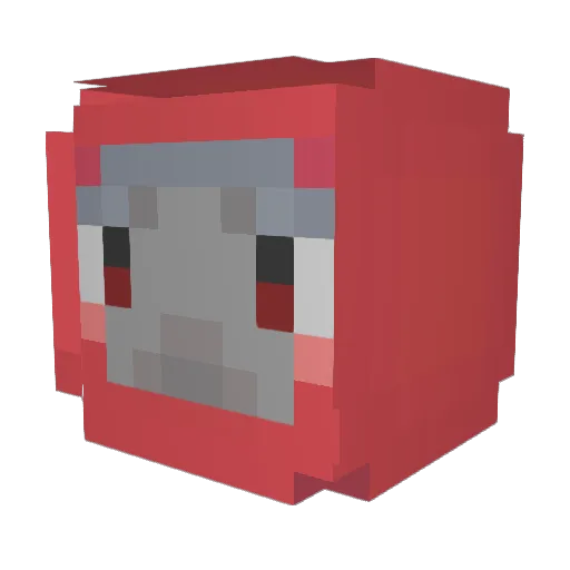 Cactusade Minecraft avatar head, 3D render