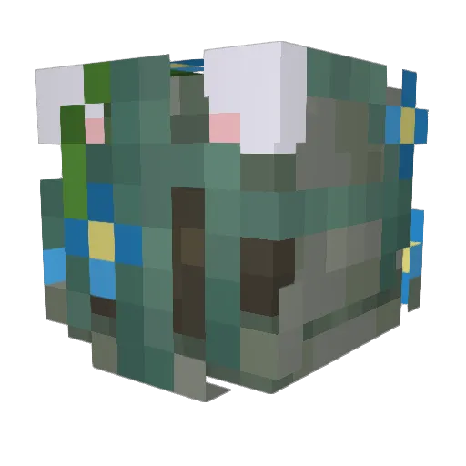 Cad_Aver4 Minecraft avatar head, 3D render