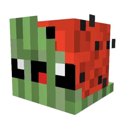 Cadaddy Minecraft avatar head, 3D render