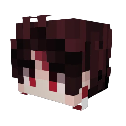 Cadaw Minecraft avatar head, 3D render