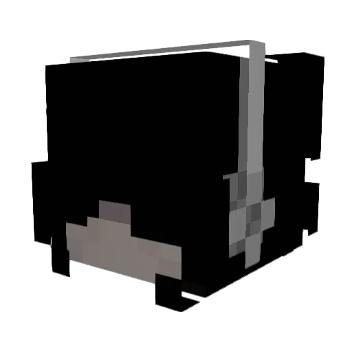 Cadbert Minecraft avatar head, 3D render