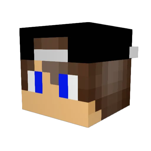 Caddy13 Minecraft avatar head, 3D render