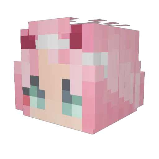 Cade002 Minecraft avatar head, 3D render