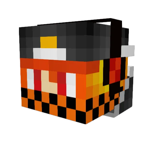 Cade99 Minecraft avatar head, 3D render