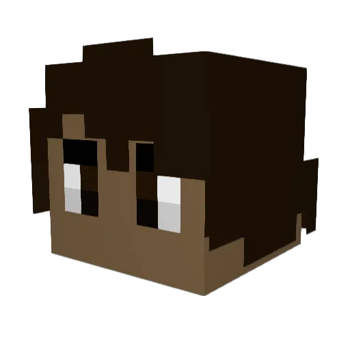 Caden410 Minecraft avatar head, 3D render