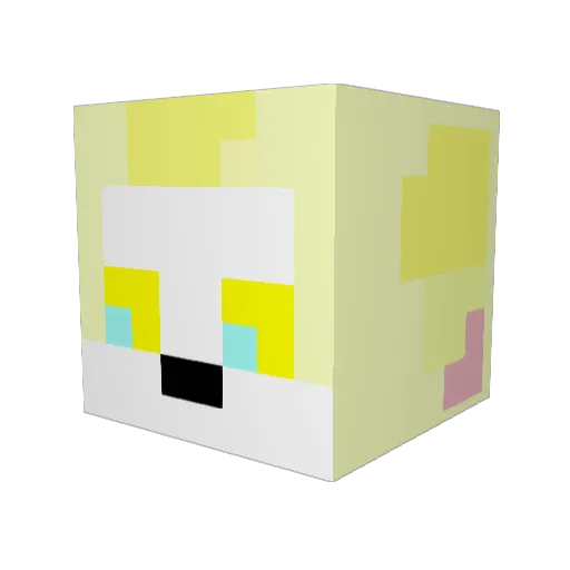 Cadence_Lynn Minecraft avatar head, 3D render