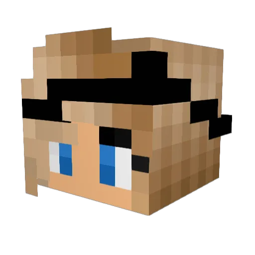 Cadendathien Minecraft avatar head, 3D render