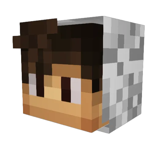 Cadenn__ Minecraft avatar head, 3D render