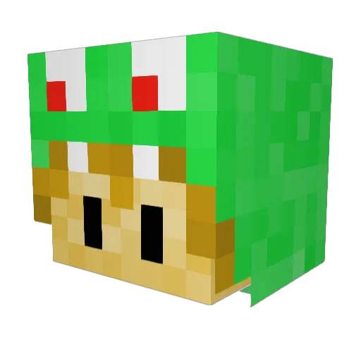 CadentKibbles9 Minecraft avatar head, 3D render