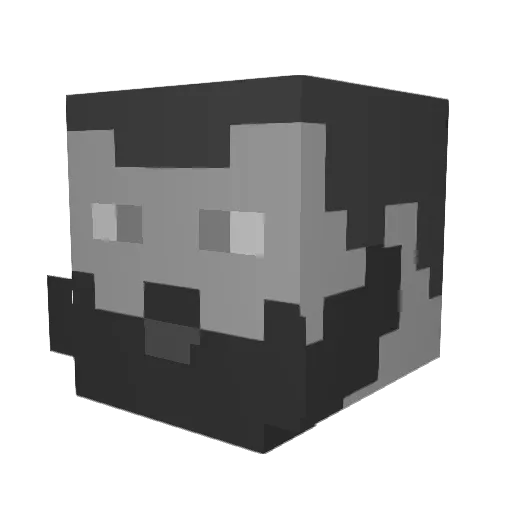 Cadenzas Minecraft avatar head, 3D render