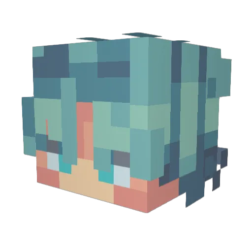 CadereAdAstra Minecraft avatar head, 3D render