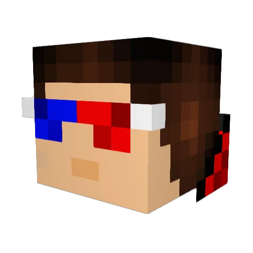Cadeslater Minecraft avatar head, 3D render